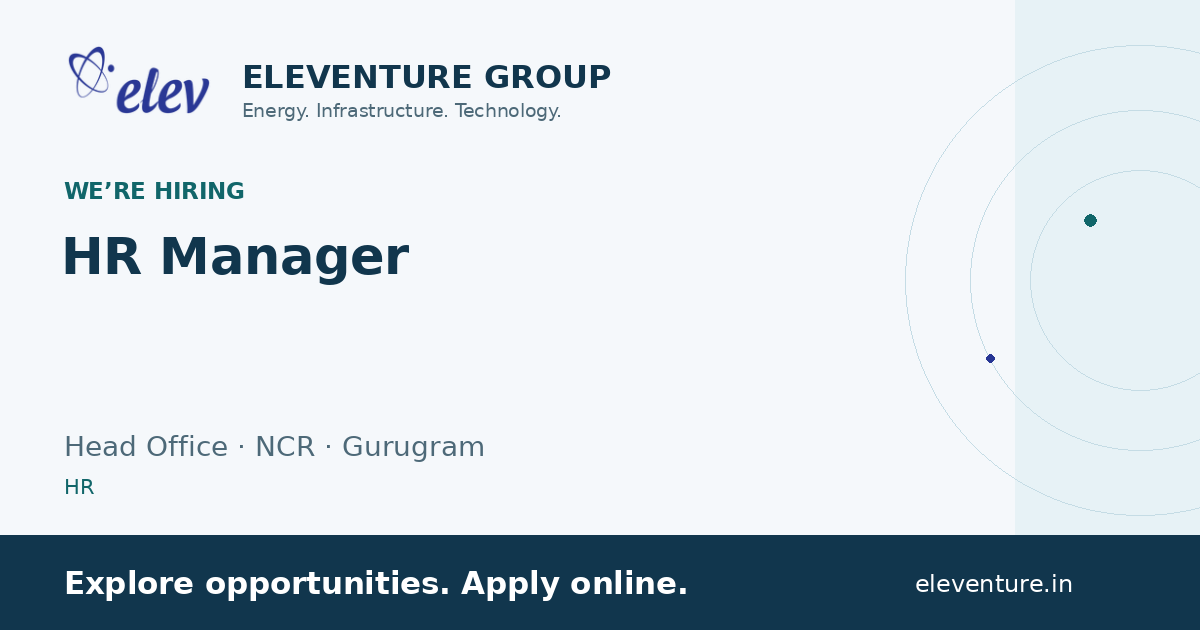 HR Manager — Eleventure recruitment preview