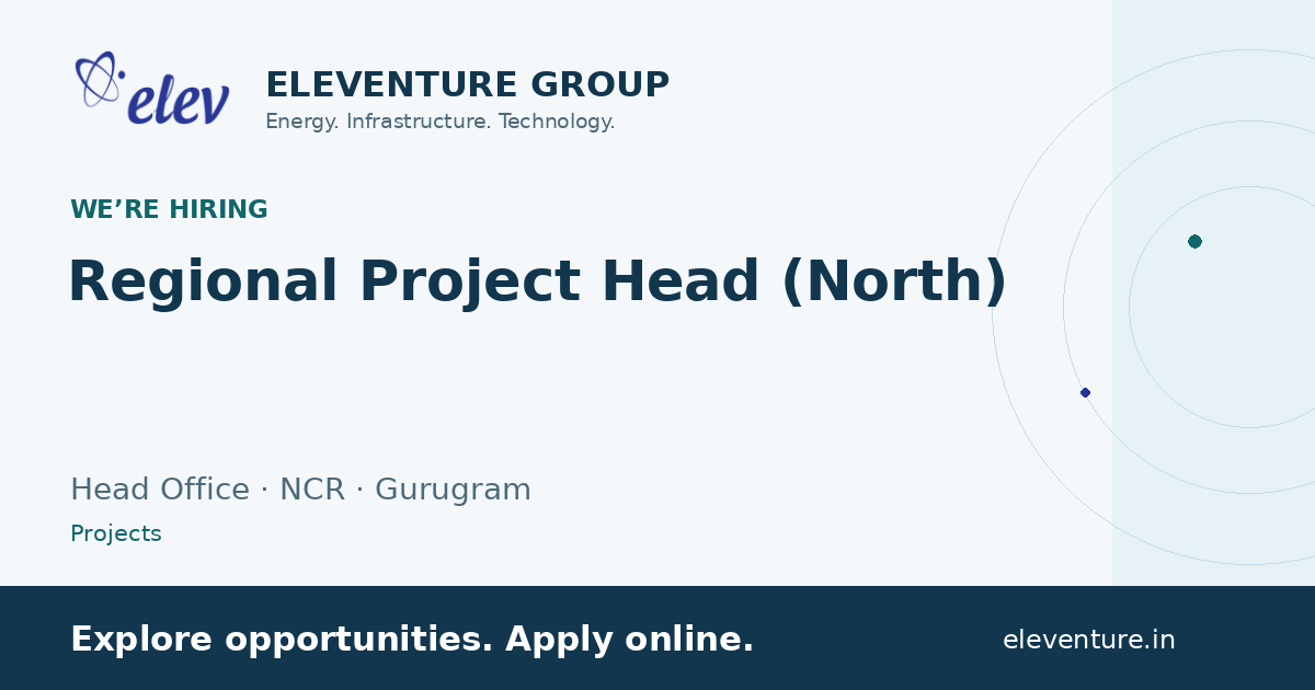 Regional Project Head (North) — Eleventure recruitment preview