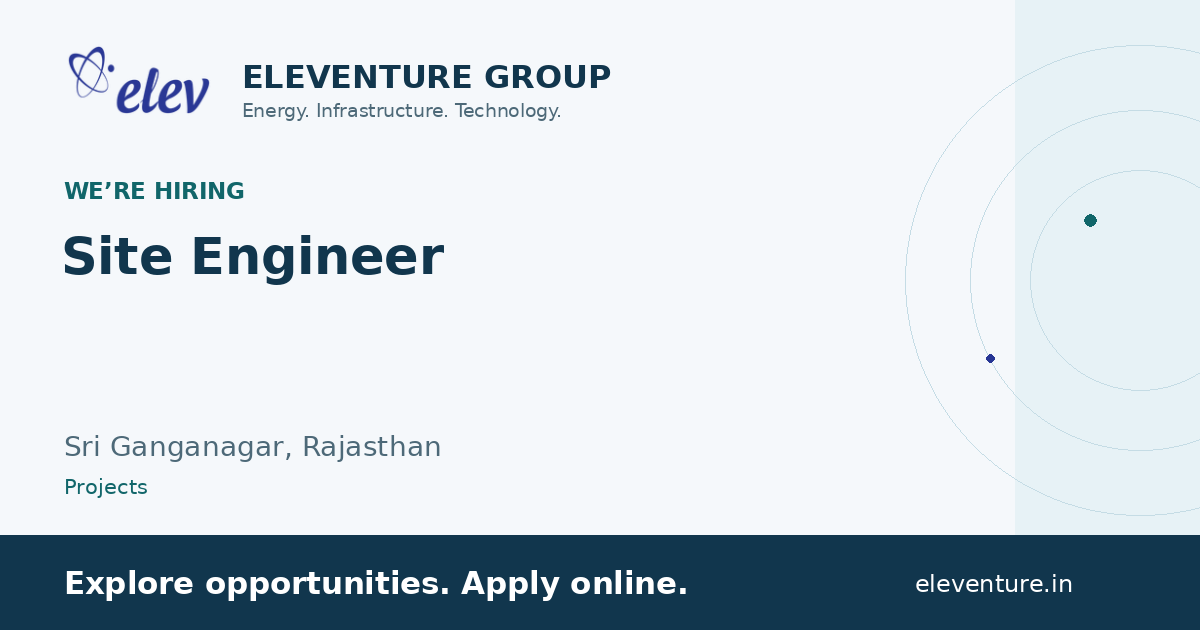 Site Engineer — Eleventure recruitment preview